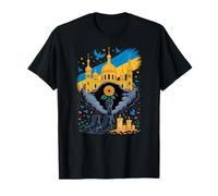 Kyiv Ukraine Tribute Sunflower and Church Peace Dove T-Shirt