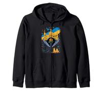 Kyiv Ukraine Tribute Sunflower and Church Peace Dove Zip Hoodie