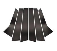 KYJHUIW Car Door Pillar Posts Trim For Porsche Macan 2014-2022 Car Door Window Glossy Black Pillar Posts Cover Trim BC Column Exterior Stickers Accessories, 6Pcs