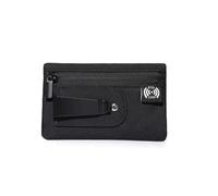 KYJiuLiu RFID Hidden Clip Stash Money Belt - Ultra Thin Anti-Theft Travel Pouch with Credit Card Slots for Women/Men, Perfect for International Travel, Daily Commute & Outdoor Activities, Black, 4.5in