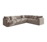 KYJSW L Shape Corner Sofa Cover Stretch Velvet Sectional Couch Covers 1/5/6/7 Seater Sofa Slipcovers Soft Non-Slip Furniture Protector (Grey brown,Large 6 Seat-3C2 9 PCS)