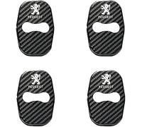 kykj 4 pcs Door Lock Covers Caps for Peugeots 107 108 307 206 207 308 408 508, Stainless Steel Protective Cap Protection Cover Trim Door Lock Latches Cover,E