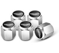 kykj 4 pcs Metal Car Tyre Valve Caps for Aston Martin DB11 DBX DBS DB9 V8-Vantage, Tyre Valve Caps Leak-Proof Car Tire Air Caps Dust Cover Car Tire Accessory,A