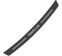 kykj Car Rear Boot Carbon Bumper Protector for Peugeot Traveller, Rear Trunk Sill Plate Cover Protective Sticker Car Rear Bumper Protector Strip