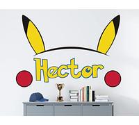 Kyle Cornhole Pika Custom Name Wall Decal - Boys Wall Sticker - Poke Wall Decor Art Peel & Stick - KA1343