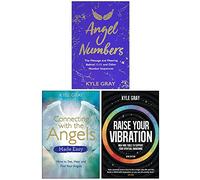 Kyle Gray Collection 3 Books Set (Angel Numbers, Connecting with the Angels Made Easy, Raise Your Vibration)