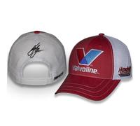 Kyle Larson #5 NASCAR 2025 Adult Sponsor Mesh Snapback Red Hat, Red, One size