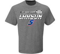 Kyle Larson Hendrick Motorsports Team Series Playoffs Men-Women T-Shirt Grey(Medium)