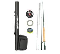 Kylebooker Fly Fishing Rod with Reel Combo Kit（3wt 7‘6“,4sec Rod,3/4 Reel ）