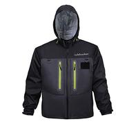 Kylebooker Fly Fishing Wading Jacket Outdoor Activities Waterproof Wader Jackets for Men and Women（XL,Black）