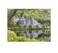 Kylemore Abbey in Connemara, County Galway, Ireland，Puzzle 1000 Piece Jigsaw Puzzles for Adults, Difficult Puzzle for Kids Teenagers Educational Game Toys Gift for Home Travel-L56