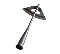 Kylewo Garden hoe with handle, handheld all-steel hardened hollow hoe, hand weed rake for hand-held hollow hoe for growing vegetables, weeding and gardening