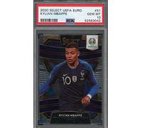 Kylian Mbappe 2020 Panini Select UEFA Euro Soccer Card #51 Graded PSA 10