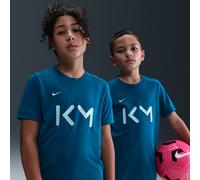 Kylian Mbappé Academy Older Kids' Nike Dri-FIT Football Short-Sleeve Top - Blue - Polyester XL
