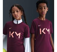Kylian Mbappé Academy Older Kids' Nike Dri-FIT Football Short-Sleeve Top - Red - Polyester XS
