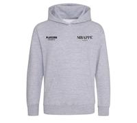 Kylian Mbappe Paris Logo Kids Hoodie - Gray / 3-4 years