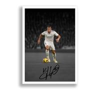 Kylian Mbappe Real Madrid Signed Photo Poster Print Picture Display Autograph Memorabilia for football fans Gift France PSG Paris Saint Germain Monaco (Real Madrid A4 poster only)