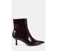 Kylie Mid Stiletto Heel Point Ankle Boot Novo Burgundy 5