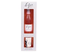 Kylie Minogue Mini Prosecco Rosé Gift Pack - 20cl, 11% ABV with 150g Branded Watermelon & Mint Candle - Elegant Gift by Blue Tree Gifts