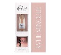 Kylie Minogue Signature Mini Prosecco D.O.C Rose 20cl with Pink Metallic Watermelon & Mint Scented Candle. Gift for Birthday, Gift for Her.