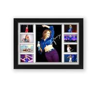 Kylie Minogue Signed Poster Print - Limited Edition Autograph Fan Gift - Collectible Memorabilia Wall Art Merchandise (Framed A4 (30x21cm))