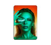 Kylie Minogue Tension Album Poster Cover Retro Poster Metal Tin Sign Chic Art Retro Iron Painting Bar People Cave Cafe Family Garage Poster Wall Decoration 8x12inch(20x30cm)