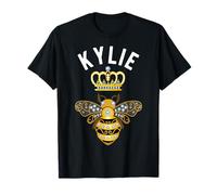 Kylie Name Kylie Birthday Gifts Queen Crown Bee Kylie T-Shirt