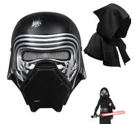 Kylo Ren Mask Black Series Anime Masks Halloween Alien Costume Carnival Star Cosplay Props (Mask+Cloak)