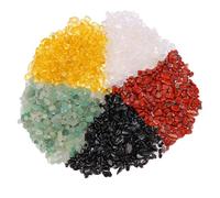 KYLOS 5 Chakras, 300 Strung Beads, Crystal, Crystal Beads, Beads for Bracelets, Necklaces, Earrings, Jewellery, Crafts, Irregular, Holed, DIY, 5-8mm