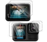 KYLOS Screen Protector for Gopro Hero 13 Black for Tempered Glass, HD Clear Screen Protector + Lens Protector Film, 9H Hardness Protective Glass Protective Camera Protective Film - Pack of 6