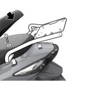 Shad Kymco Agility 50/125 Rs Top Case Rear Fitting Black