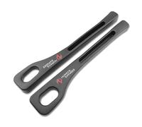 KYMEDQ 2Pcs Car Seat Gap Filler Stopper, for MG Marvel X 2018-2021, Elastic Leather Texture Leak Proof Pad Soft Spacer Strip Auto Interior Accessories with Seat Belt Slot Black