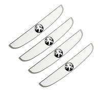 KYMEDQ 4Pcs Car Door Edge Guards Protector Strip, For Peugeot 208 2012-2020 2021 2022 2023 2024 2025 A9, Anti Collision Scratch Resistant Bumper Sticker Side Mirror Protection Accessories,White