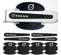 KYMEDQ 8 Pcs Car Door Handle Scratch Protector For VOLVO XC60 NE 2018-2023 2024 2025, Door Handle Stickers, Car Door Handle Paint Guard Cover, Carbon Fiber Car Door Handle Bowl Sticker