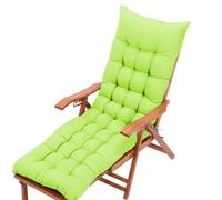 KYMMPL Durable Thick & Comfortable sun lounger cushion Garden Steamer Sunlounger Replacement Pad Outdoor & Indoor Sun Lounger Recliner Cushion Patio Furniture Cushion (Grass Green,40 * 40)