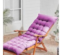 KYMMPL Elegant Design Sun Lounger Cushion Comfortable & Soft Durable Fabric Chair Pads for Indoor & Outdoor Light Weight Portable Sunlounger Cushion Only for All Season (Lavender Violet,140 * 45)