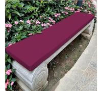 KYMMPL Outdoor Waterproof Bench Cushion, High-density Sponge 5cm Thick, Easy To Clean Garden Lawn Balcony Sofa Cushion(Purple,180x35x5cm)