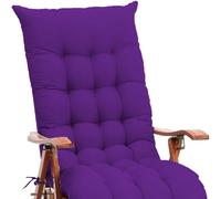 KYMMPL Simple Style Sun Lounger Cushion for All Seasons, Comfortable Bench Padded Seat Cushion Garden Rocking Chair Indoor and Outdoor Chair Cushion (Violet,160 * 45)