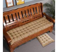KYMMPL Thick Cotton Bench Cushion Pad 2/3 Seater,Cotton Sofa Bench Seat Cushions Pad Long Seat Pad for Home/Garden/Patio/Swing/Indoor (Beige,80 * 40CM)