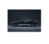 KYNA Supercar Poster for Aston Martin DBS British Black Luxury Sports Car Poster Decorative Painting Canvas Wall Posters And Art Picture Print Modern Family Bedroom Decor Posters 24x36inch(60x90cm)