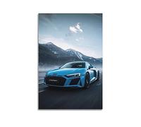 KYNA Supercar Poster for Audi R8 Sport Car Racing Car Poster Decorative Painting Canvas Wall Posters And Art Picture Print Modern Family Bedroom Decor Posters 20x30inch(50x75cm)