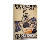 KYNA Vintage Poster Every Girl Pulling for Victory Poster Decorative Painting Canvas Wall Posters And Art Picture Print Modern Family Bedroom Decor Posters 16x24inch(40x60cm)