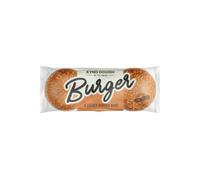 KYND DOUGH Sesame Burger Buns 6 Buns pak 300g | Soft Sesame Seed Burger Rolls for Homemade Burgers, BBQs & Family Meals Pack of 6