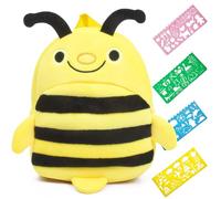 Kyndara 5Pcs Cartoon Animal Bee Backpack Set for Toddlers, Cute School Bags and Colorful Rulers for Preschool School Outdoor Activities