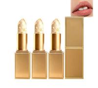Kyne TrueTone Colour Changing Lipstick, Transferproof Color Changing Lipstick, Lip/stick Colour Changing with Gold Foil, Clear to Pink, Long Lasting Moisturizing Lip Balm, Lips/ticks for Women (4 PCS)