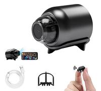 KyneLit Mini WIFI Camera 1080P HD - Night Vision Included, Tiny Home Surveillance Cameras Indoor Video Recorder Smart Motion Detection for Home, Office, Store (With 32GB Memory Card)