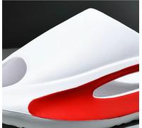 Kyntex Cloud slippers Fashion Men's Sports Thick Sole Eva Hollow Slip On Sandals-white Red C-36-37