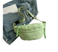 Kyntex Crossbody Bags Chest Bag Banana for Women Sling Waist Pack Canvas Running Waist-Green