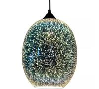 Kyntysc 3D Glass Pendant Light B Model, 220V Voltage, Without Light Source, Size 22 * 32cm, a New Choice for Modern Home Decoration Lighting Easy to Use