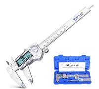 Kynup Digital Caliper 150mm, Stainless Steel Electronic Vernier Calipers with Large LCD, Precision Measuring Tool, Inch/Millimeter/Fraction Conversion, Auto-Off Function(6 Inch)